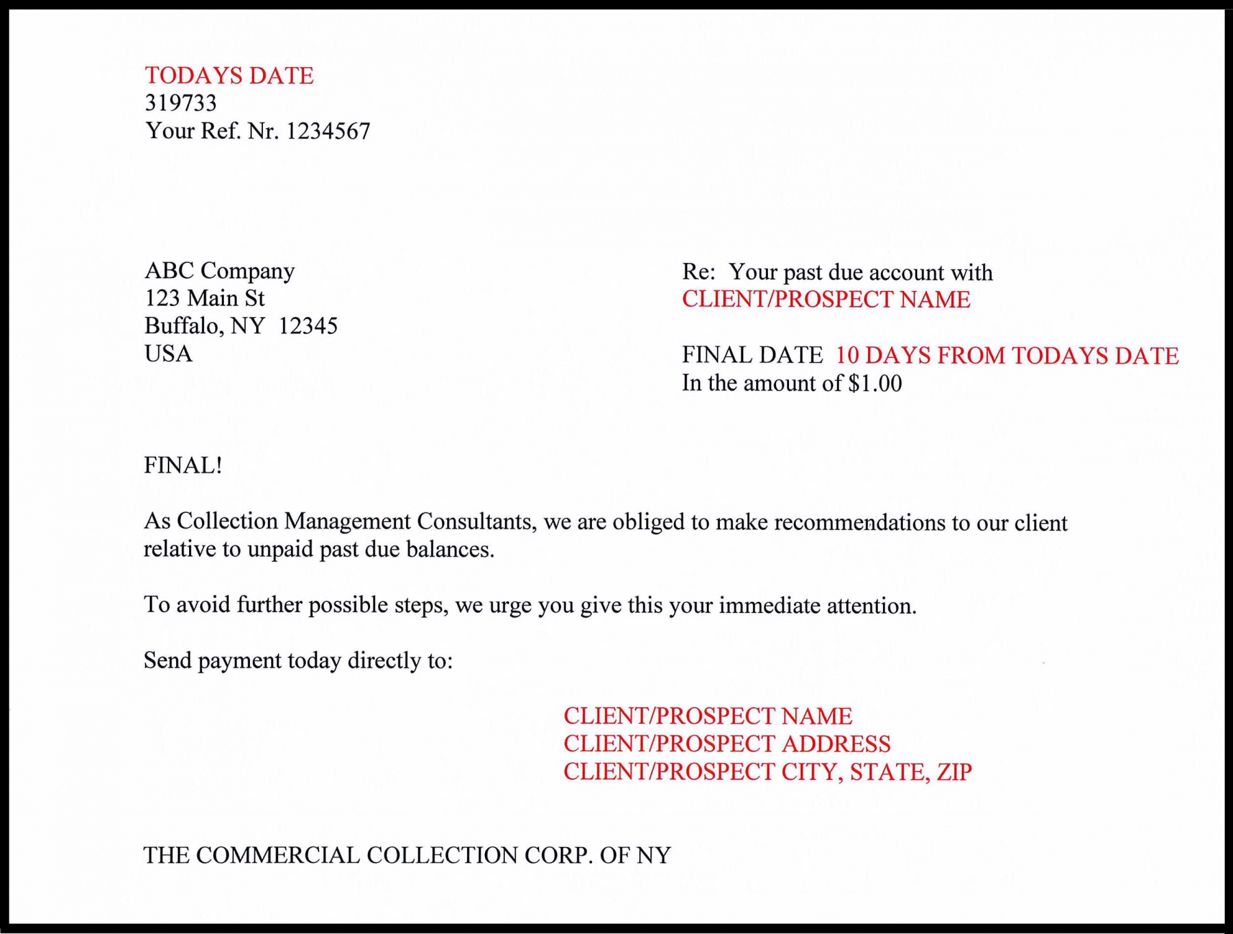 Small Balance Collection Service Small Balance Collection Service